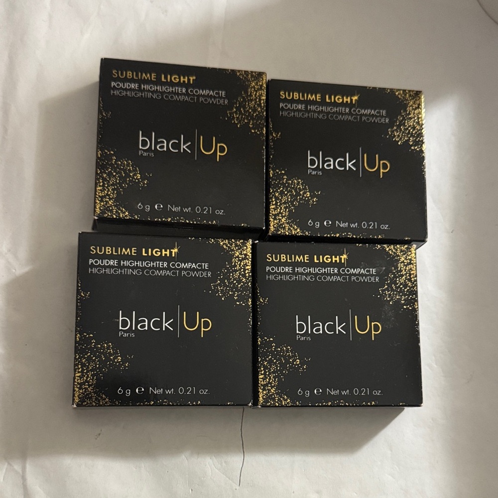 Black Up Sublime Light Highlighter Compact sp3 bundle of four